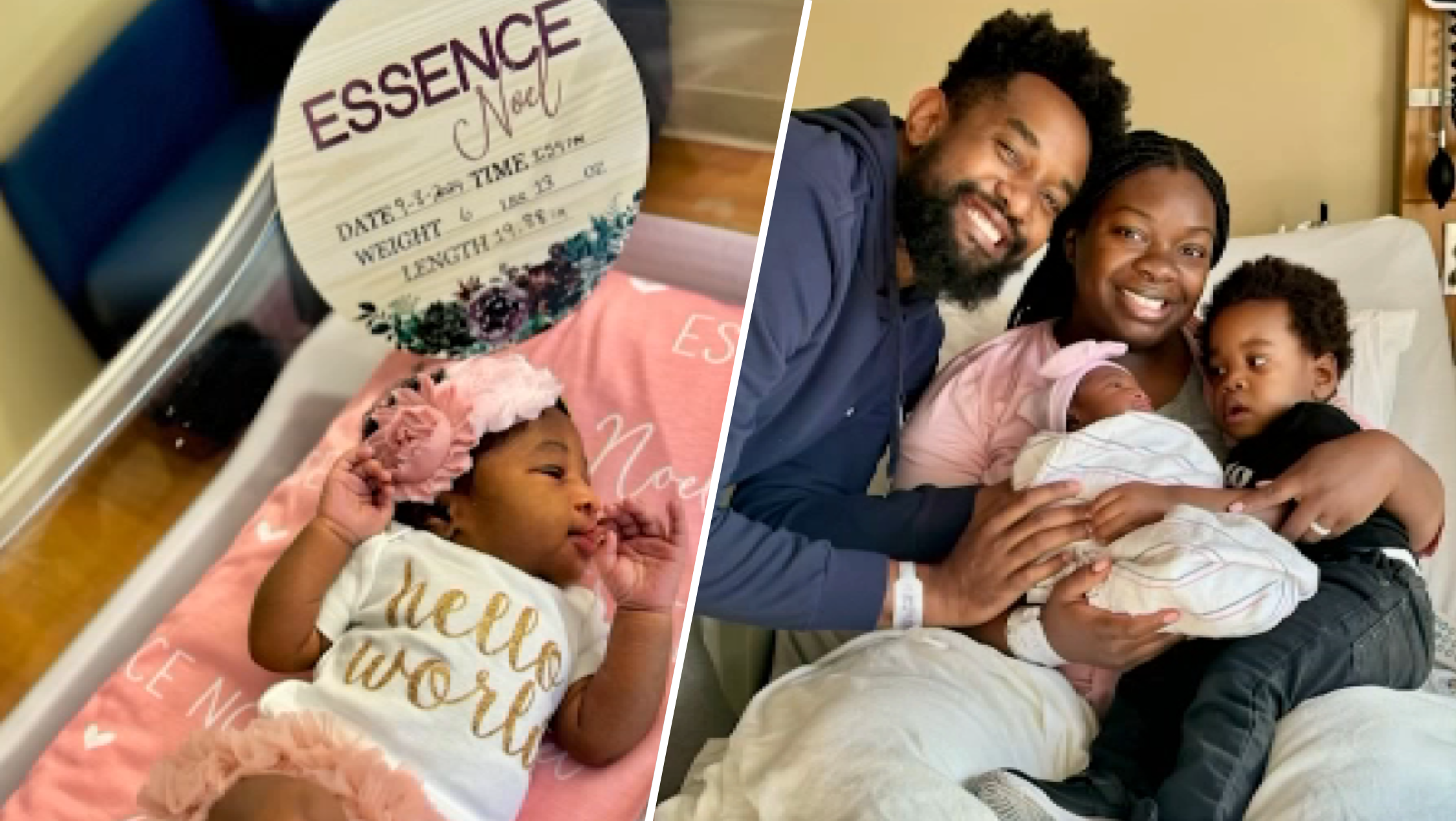 Baby Essence and Philly Live Aunyea Lachelle with husband, Jean, and son Ezra.