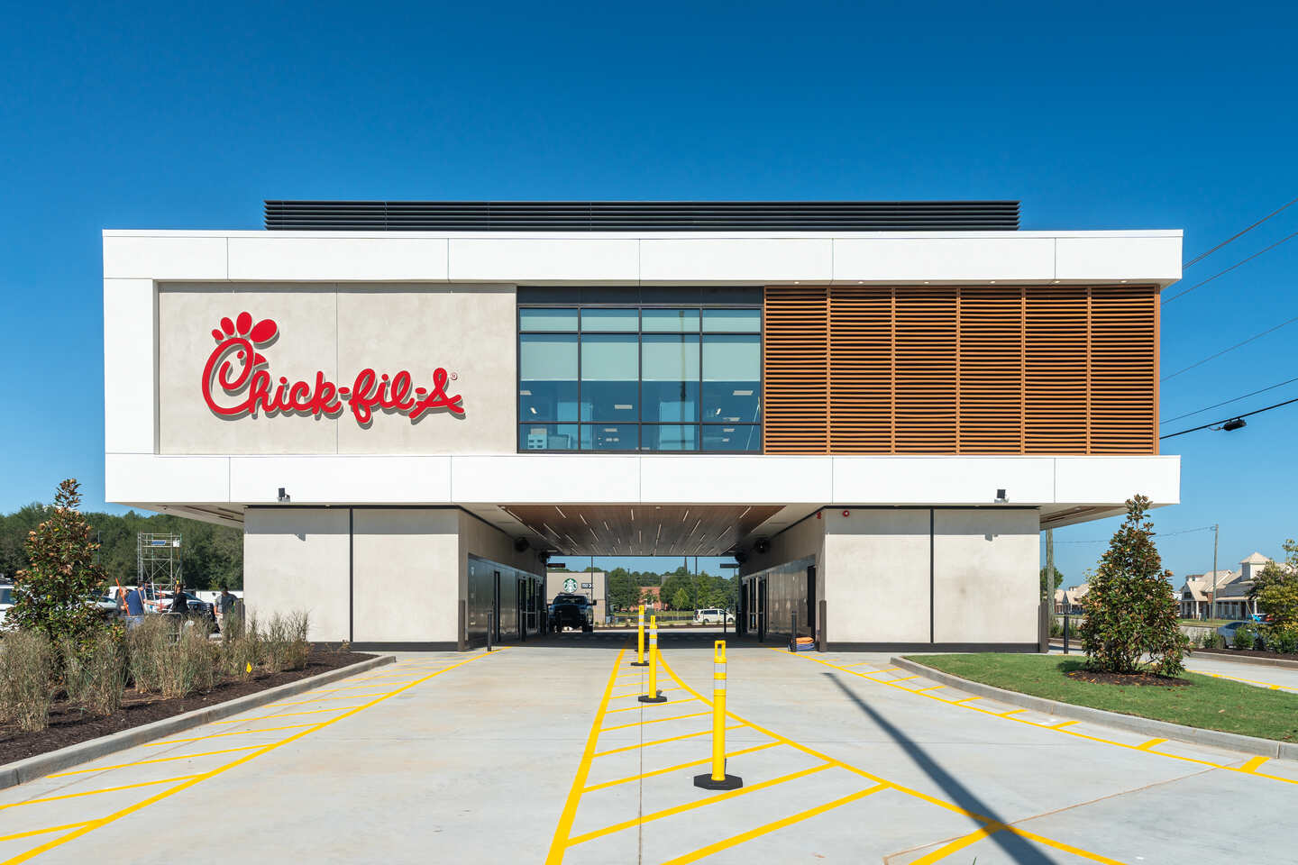 Chick-fil-A's "elevated drive-thru" location.