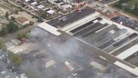 Smoke rises from Philadelphia warehouse