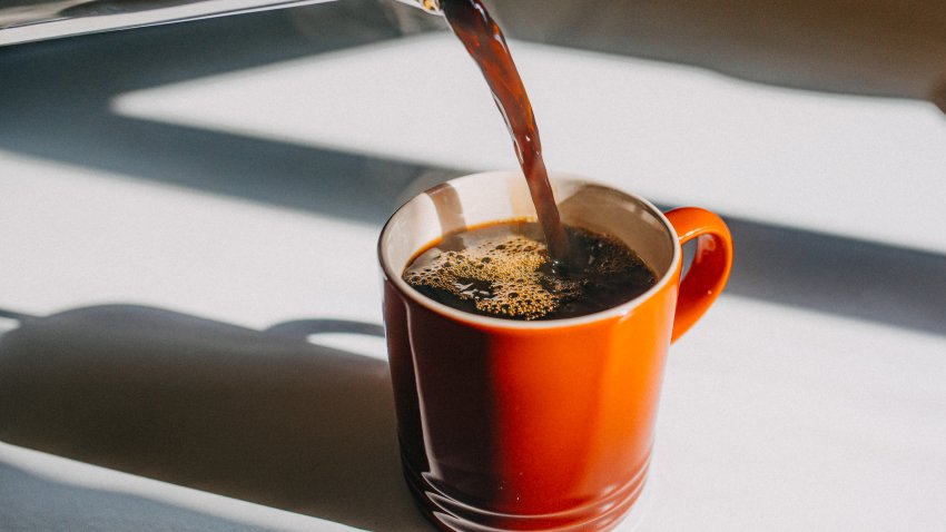 Coffee Pouring In Mug