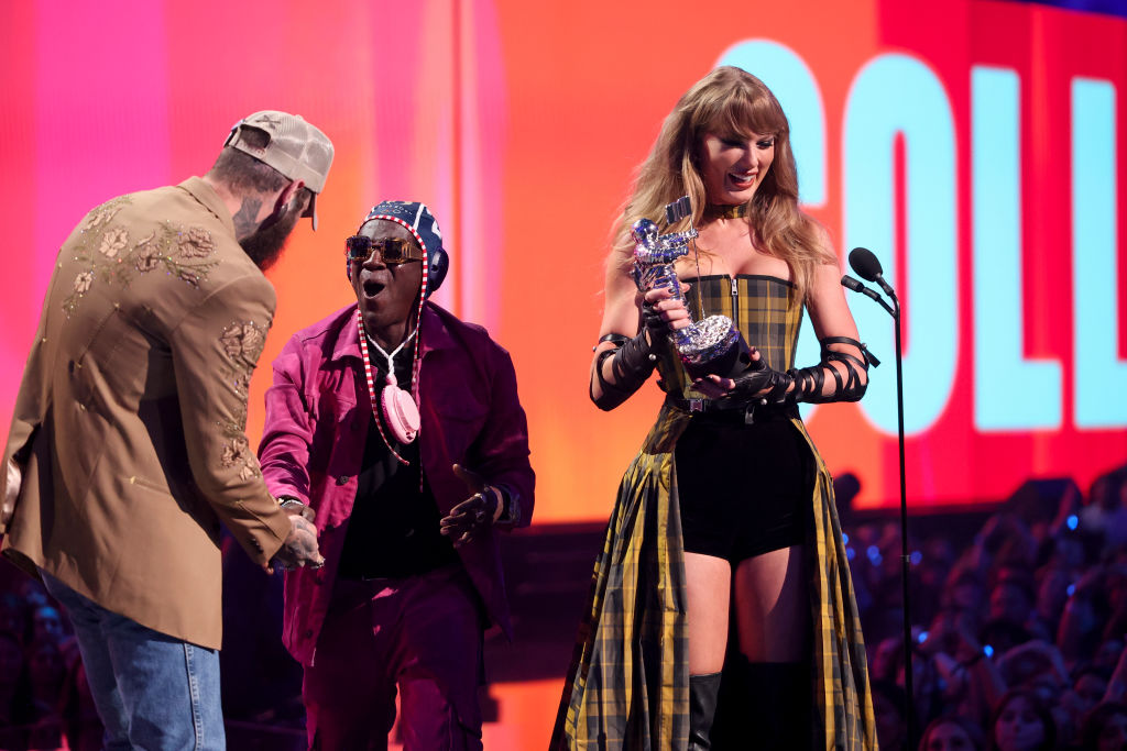 Post Malone, Flavor Flav and Taylor Swift.