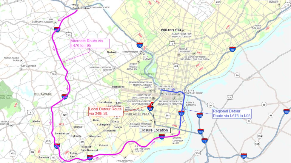 I 76 Weekend Closure In Philadelphia Timing What s Being Done i-76-weekend-closure-in-philadelphia-timing-what-s-being-done