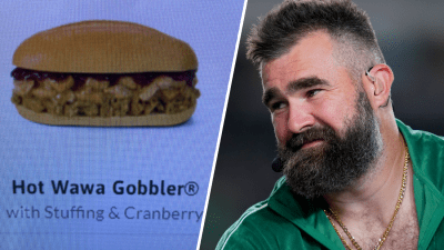 The Wawa Gobbler is back and Jason Kelce is excited