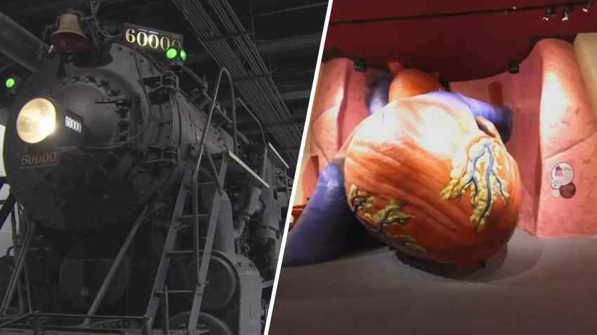 The Baldwin Locomotive and the Giant Heart at the Franklin Institute