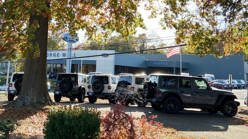 A Jeep dealership in Shrewsbury, New Jersey