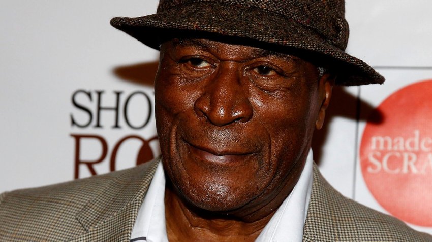 John Amos on a red carpet