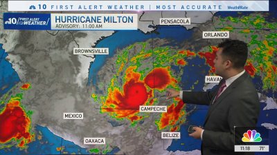 Tracking Hurricane Milton in Gulf of Mexico as autumn settles in around Philly