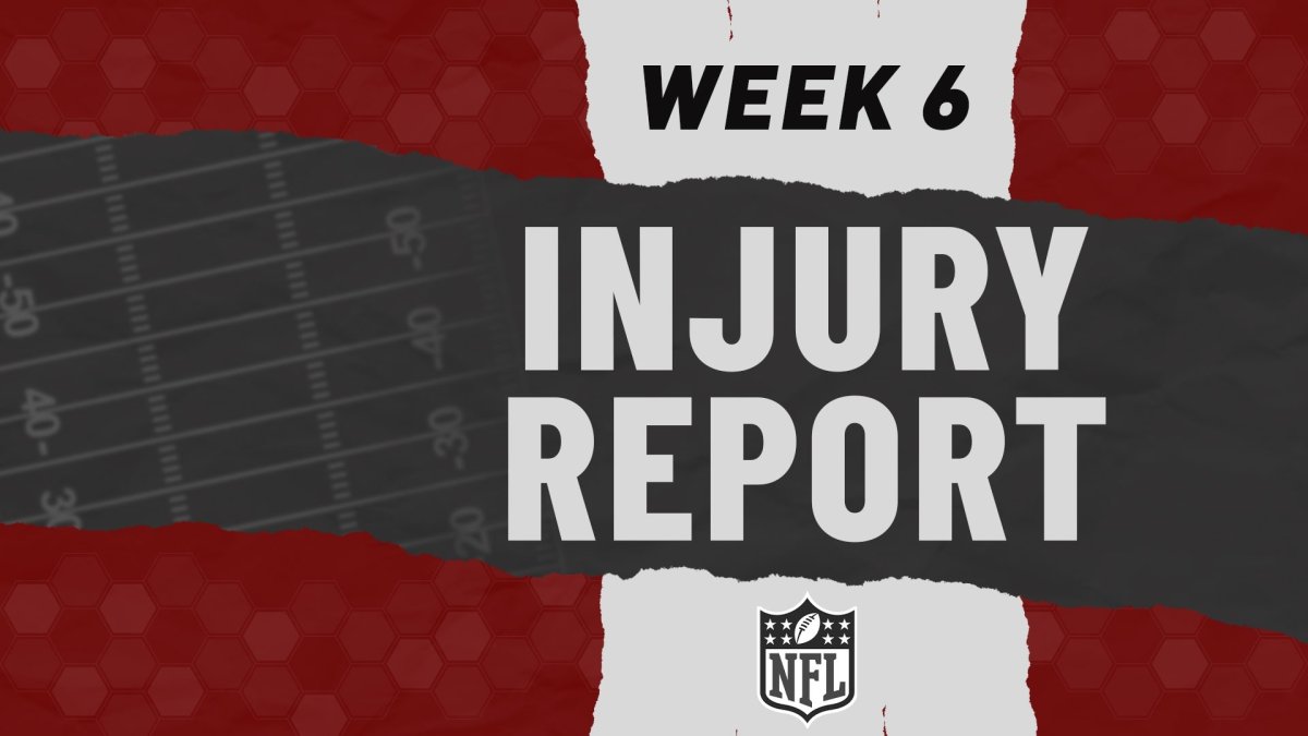 NFL Week 6 injury report NBC10 Philadelphia