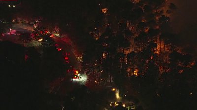 Crews battle brush fire in southern New Jersey