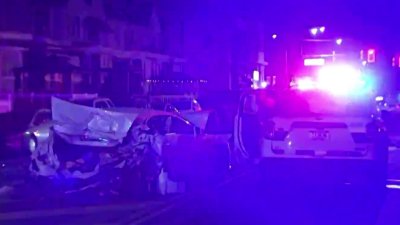 Police chase leads to crash in North Philly