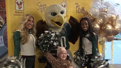 Philadelphia Eagles cheerleaders help Philly's Ronald McDonald House celebrate 50 years