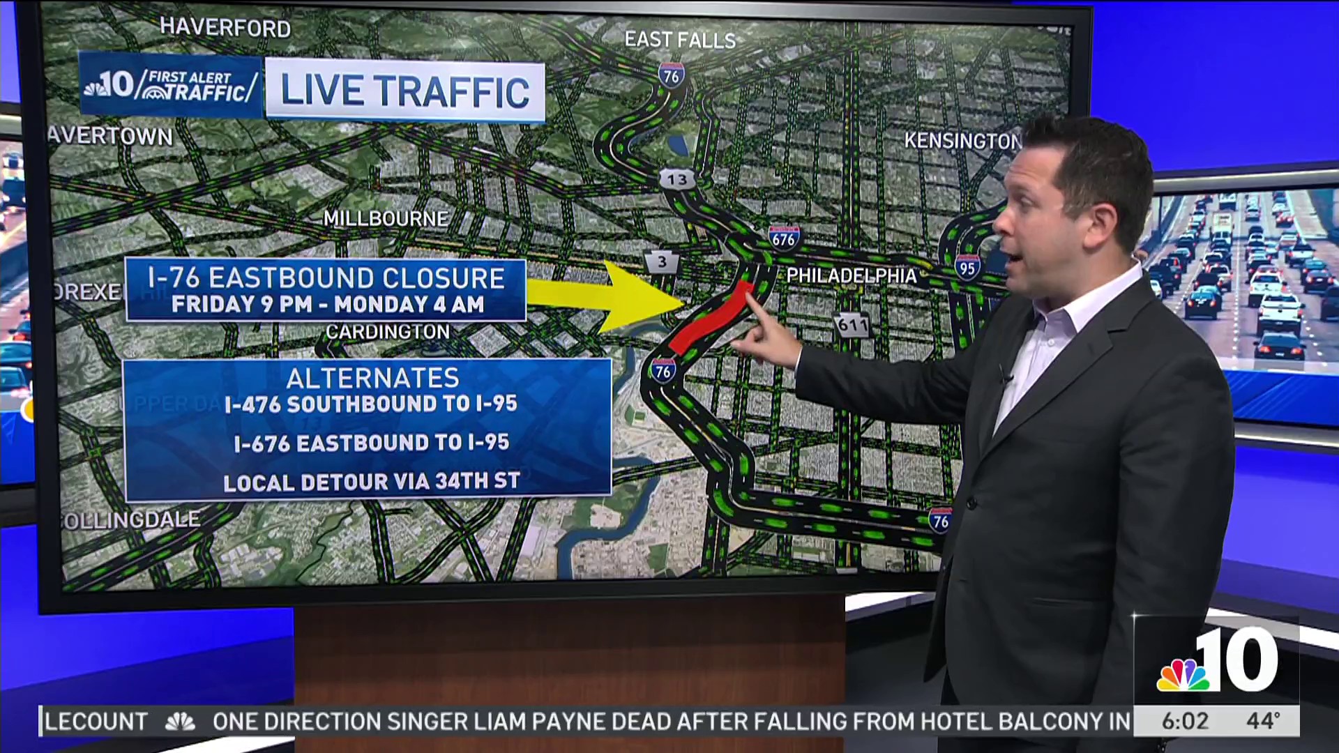 Philly Bike Ride, I-76 construction lead to weekend traffic
