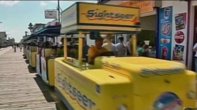 Woman behind iconic tram car warning on Wildwood boardwalk sues for compensation