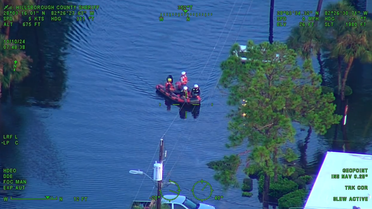 Florida sheriff’s office rescues trapped citizens from Hurricane Milton ...