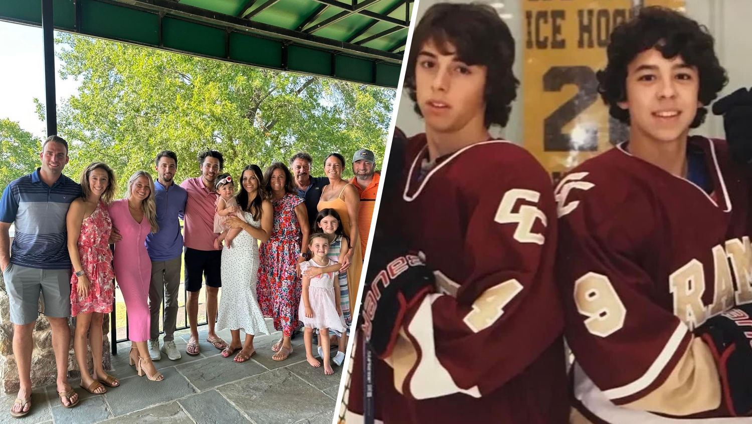 The Gaudreau family and the Gaudreau brothers.