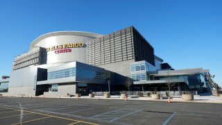 PHILADELPHIA, PA – FEBRUARY 04:  Exterior view of the Wells Fargo Center before a college basketball game between the Providence Friars and the Villanova Wildcats on February 4, 2024 in Philadelphia, Pennsylvania.  (Photo by Mitchell Layton/Getty Images)