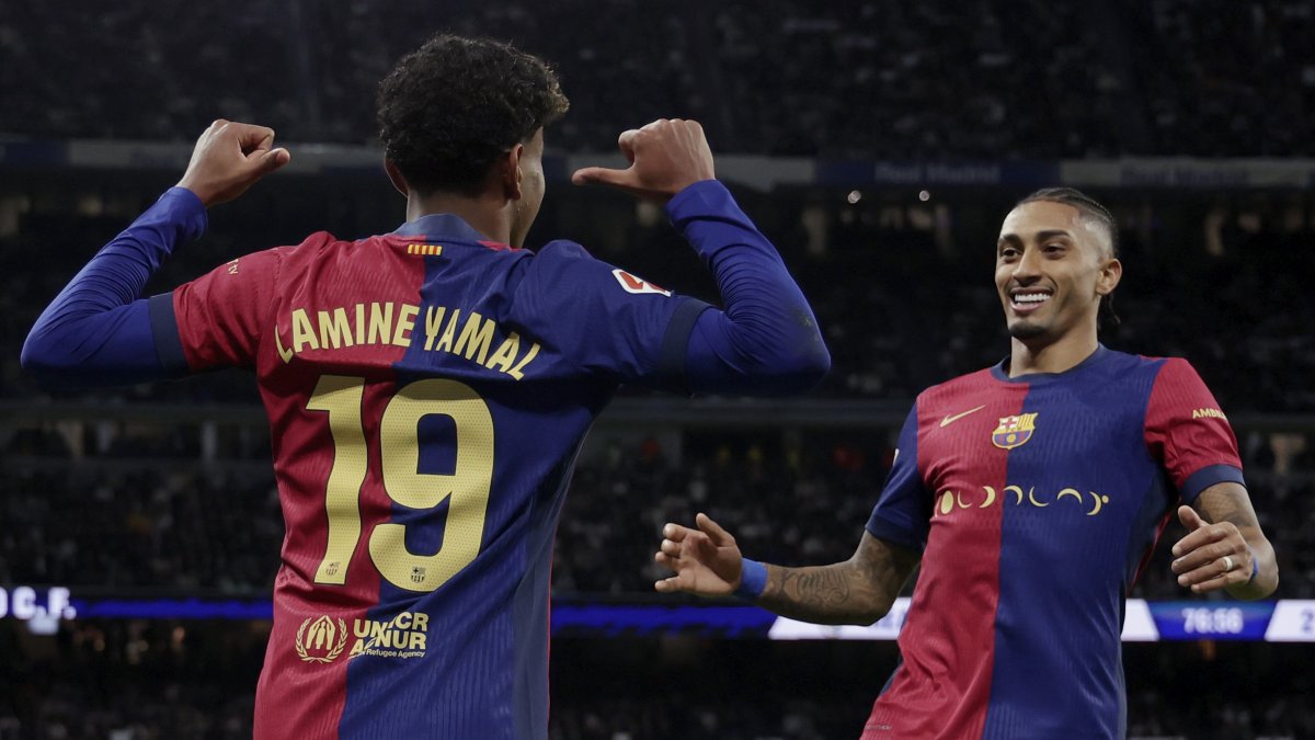 El Clasico: Lamine Yamal’s goal helps Barcelona rout Madrid 4-0 – NBC10
