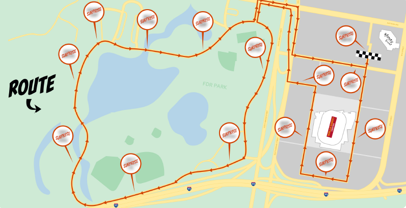 2024 Gritty 5K map.