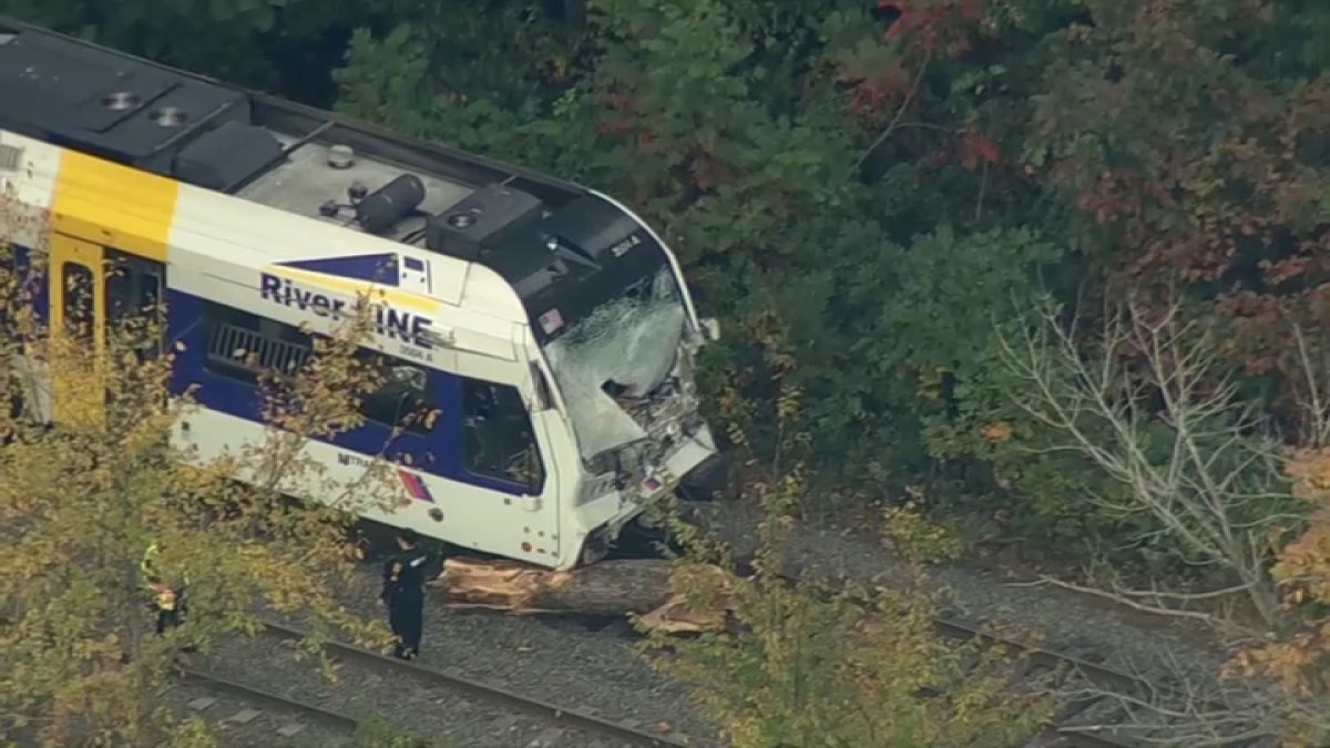 1 killed, more than 20 hurt as NJ River Line train hits tree NBC10