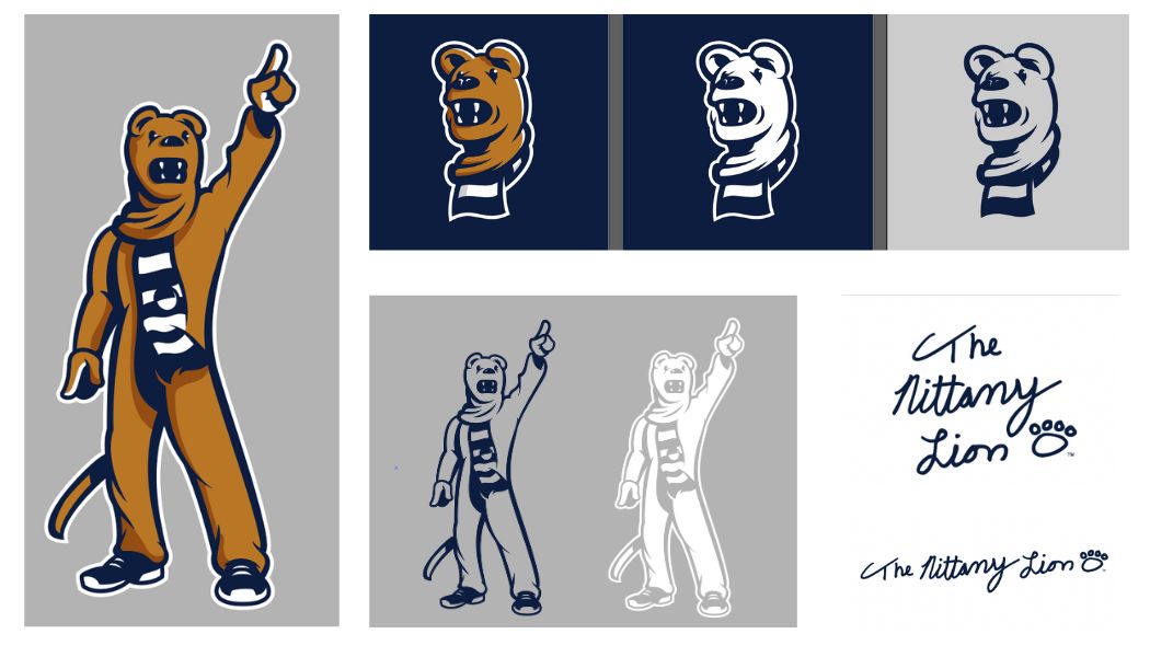 New Penn State Nittany Lion logos and signature