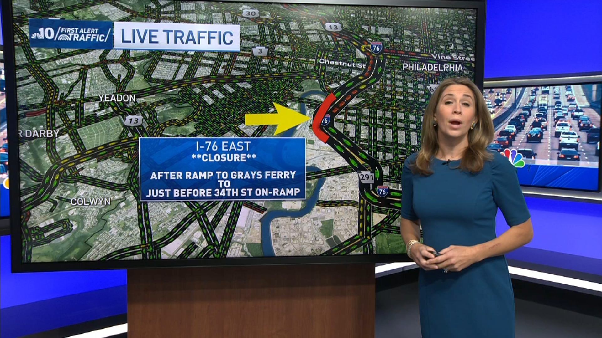 Traffic Alert: Stretch of I-76 in Philly closing this weekend