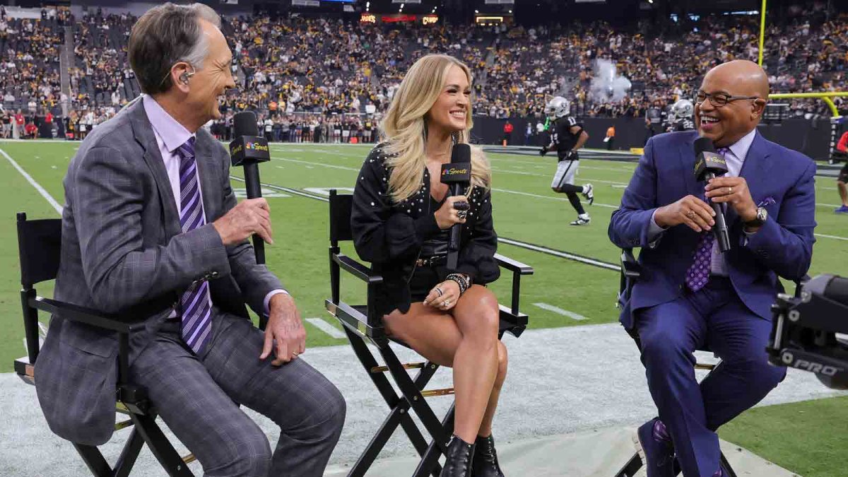 How long has Carrie Underwood been on Sunday Night Football? NBC10