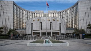 The People’s Bank of China (PBOC) building in Beijing on Dec. 15, 2022.