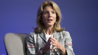 Caroline Kennedy, US ambassador to Australia, speaks during the AFR Business Summit in Sydney, Australia, on Tuesday, March 7, 2023.