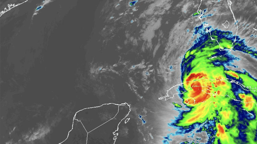 Hurricane Rafael makes landfall in Cuba on Nov. 6, 2024.