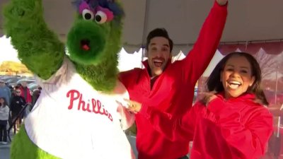 Keith Jones, Erin Coleman, Phillie Phanatic host Philadelphia Heart Walk