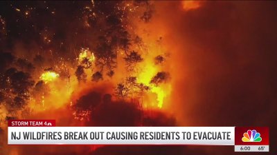 NJ wildfires break out causing residents to evacuate