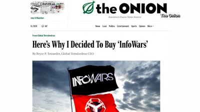 The Onion buys Alex Jones' Infowars at auction