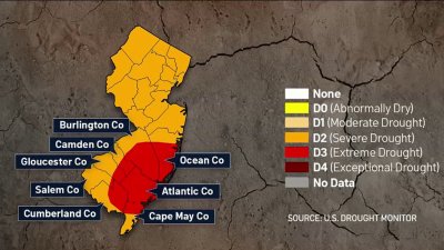 Mandatory water restrictions in place as drought worsens in NJ and Pa.