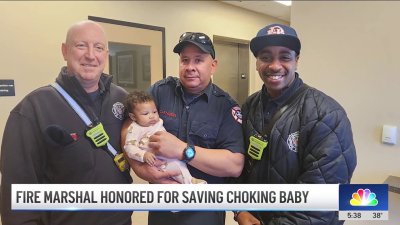 NJ fire marshal honored for saving choking baby after mother desperately sought help