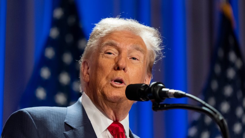 President-elect Donald Trump speaks at meeting of the House GOP conference, Wednesday, Nov. 13, 2024, in Washington.