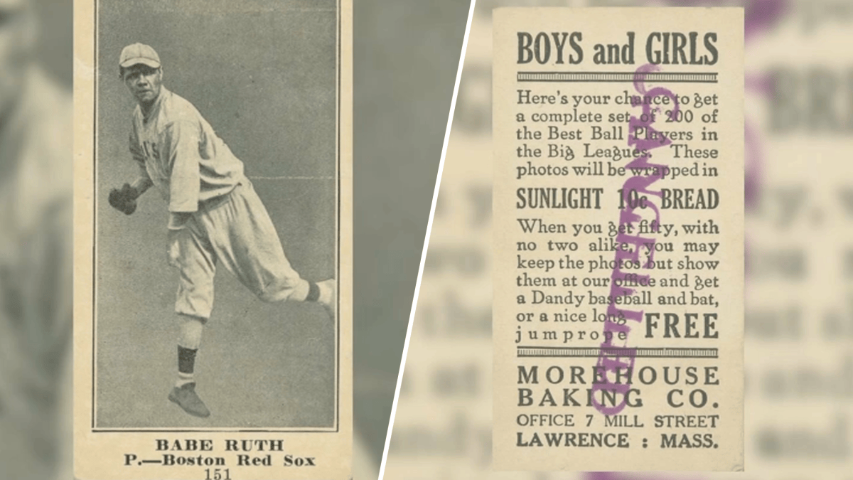 Rare Babe Ruth Morehouse Bakery rookie card sold after discovery ...