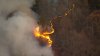 Wildfire burns on Pennsylvania mountain