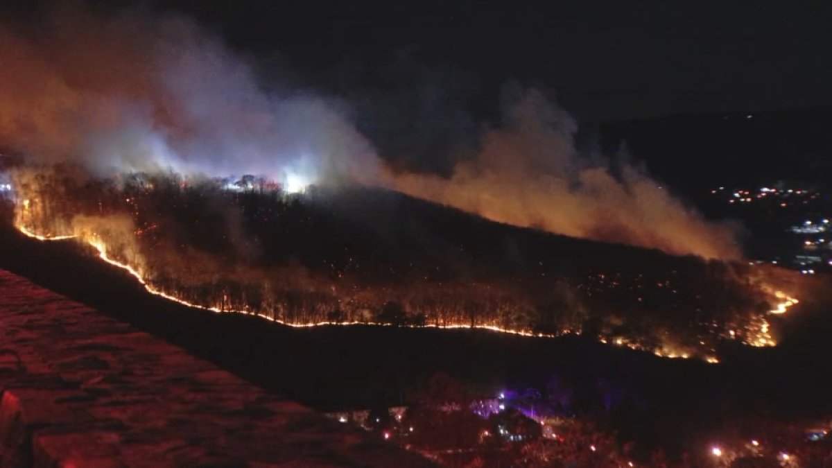 Fire spreads through Neversink Mountain in Berks County, Pa. – NBC10 ...