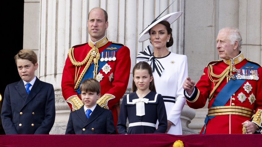 King Charles III, Prince William, Prince of Wales, Catherine, Princess of Wales, Prince George of Wales, Princess Charlotte of Wales and Prince Louis of Wales