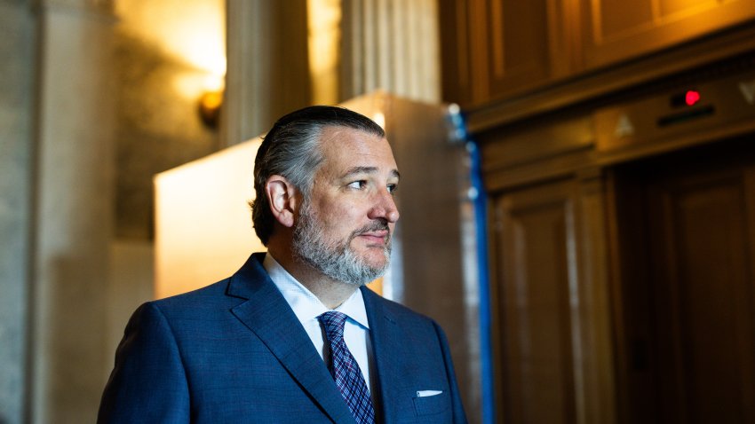 WASHINGTON, DC – JULY 25: Sen. Ted Cruz (R-TX) departs from the Senate Chamber following a cloture vote on the Kids Online Safety Act in the U.S. Capitol Building on July 25, 2024 in Washington, DC. Proponents of the bipartisan Kids Online Safety Act, say the bill aims to protect children from online harms for the first time since 1998. It has support from parents’ groups, advocacy organizations, and companies like Microsoft, X, and Snap. (Photo by Tierney L. Cross/Getty Images)