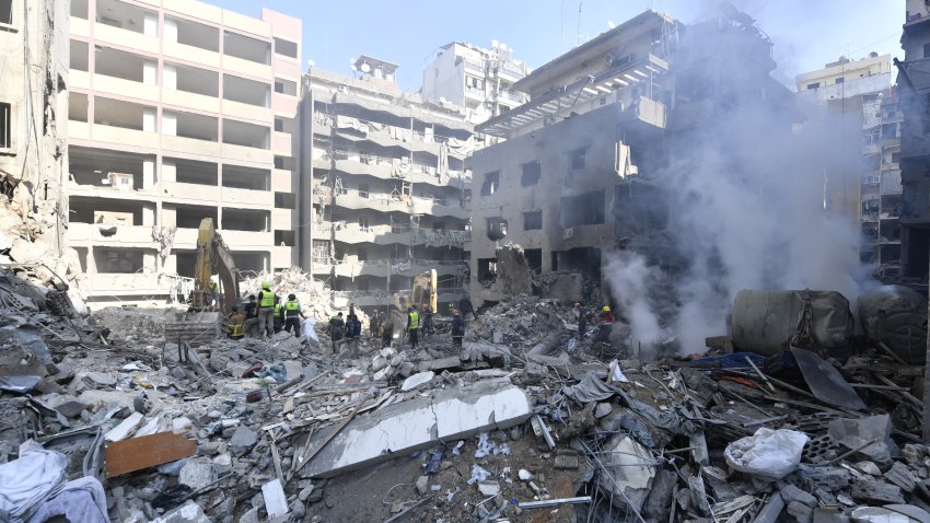 Debris in Beirut