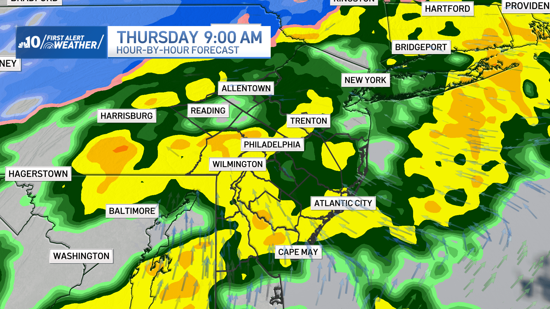 Look at radar of rain on Nov. 28, 2024.