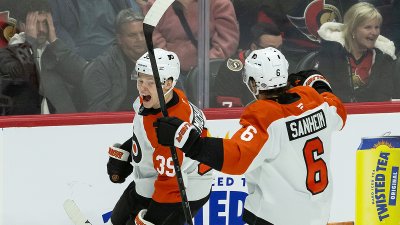 Matvei Michkov, Travis Sanheim