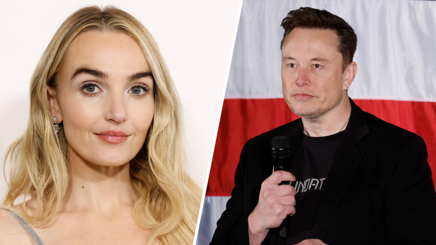 Chloe Fineman and Elon Musk