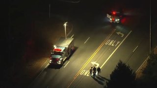 Police investigate after a pedestrian was killed in a hit-and-run crash on Fries Mill Road in Washington Township, NJ, on Monday night.