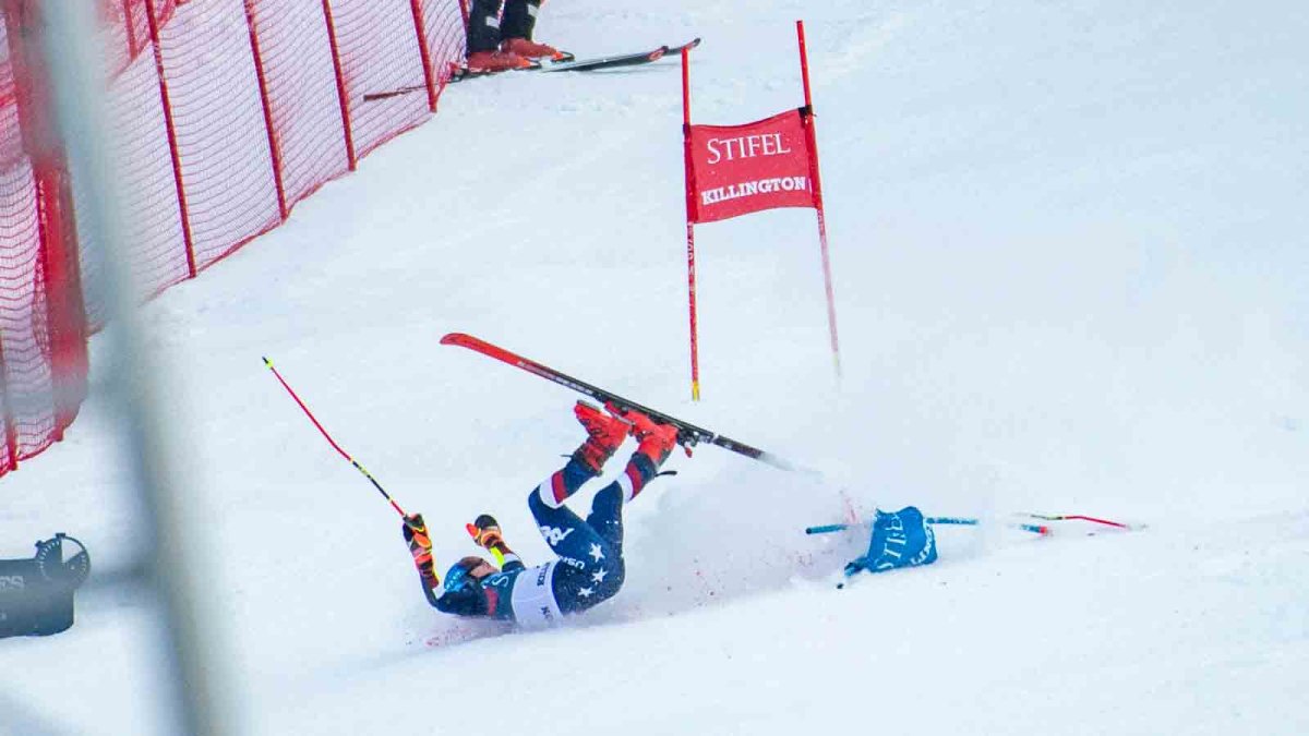 Mikaela Shiffrin is alert and being evaluated after crashing in final run of World Cup giant slalom