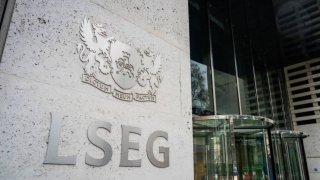 The entrance of the London Stock Exchange Group building on Dec. 8, 2024.