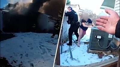 WATCH: Colorado sheriff's deputies rescue two trapped children from yard of burning home