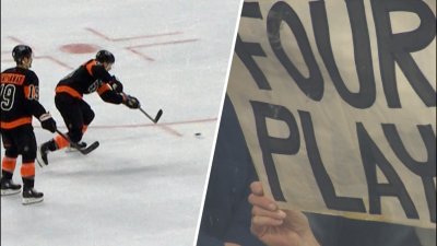 FOUR GOALS?! Laughton hits the quadfecta against the Red Wings