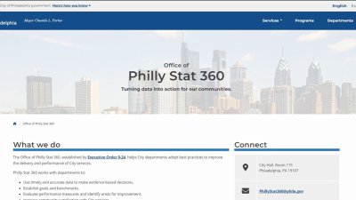 City launches Philly Stat 360 website that tracks city's efforts to become safer, cleaner, greener